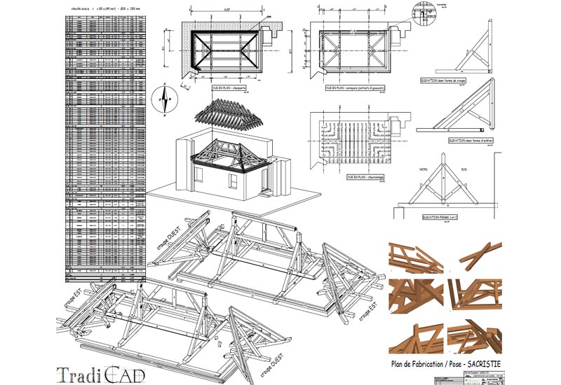 Bureau d'tudes Tradicad structures charpente bois