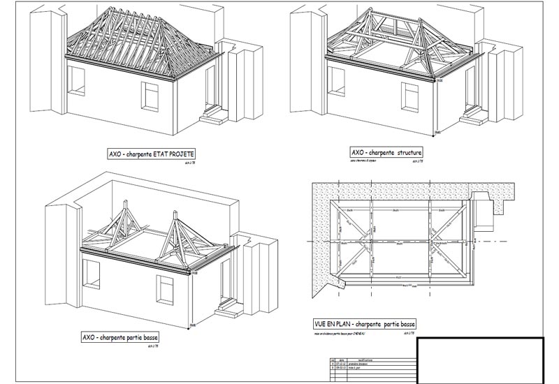 Bureau d'tudes Tradicad charpente structures bois